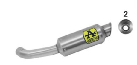 Arrow GP2 Silencers Kit - 2020 - 2022 Husqvarna Svartpilen